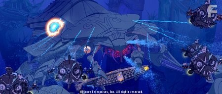 A ferocious mechanical crustacean-like creature called the leviathan guards the entryway to Atlantis and attacks the submarine carrying Rourke and his team.