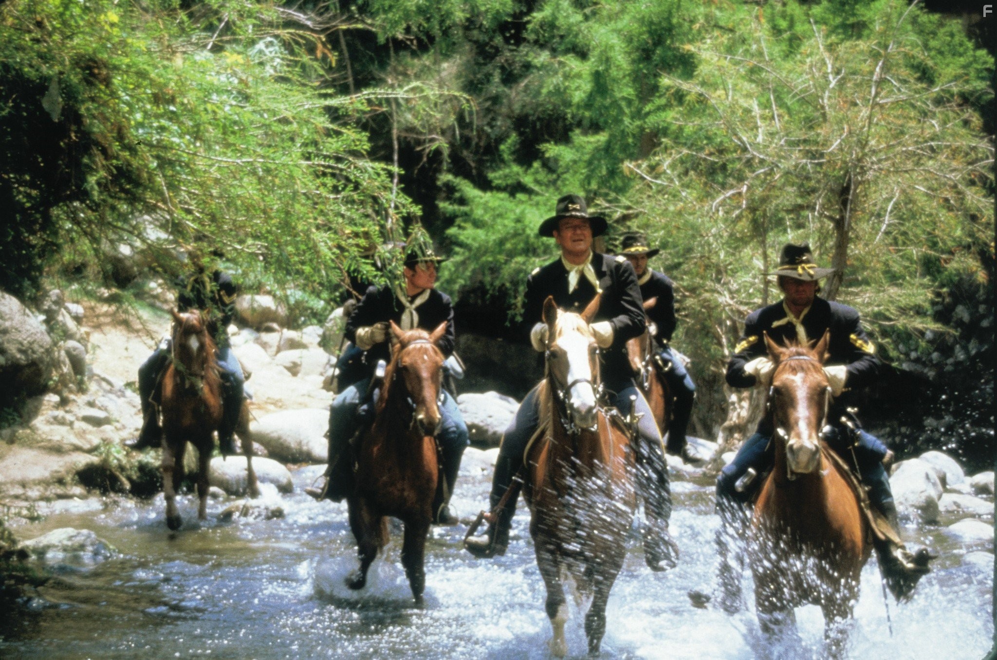 John Wayne and Jorge Rivero in Рио Лобо (1970)