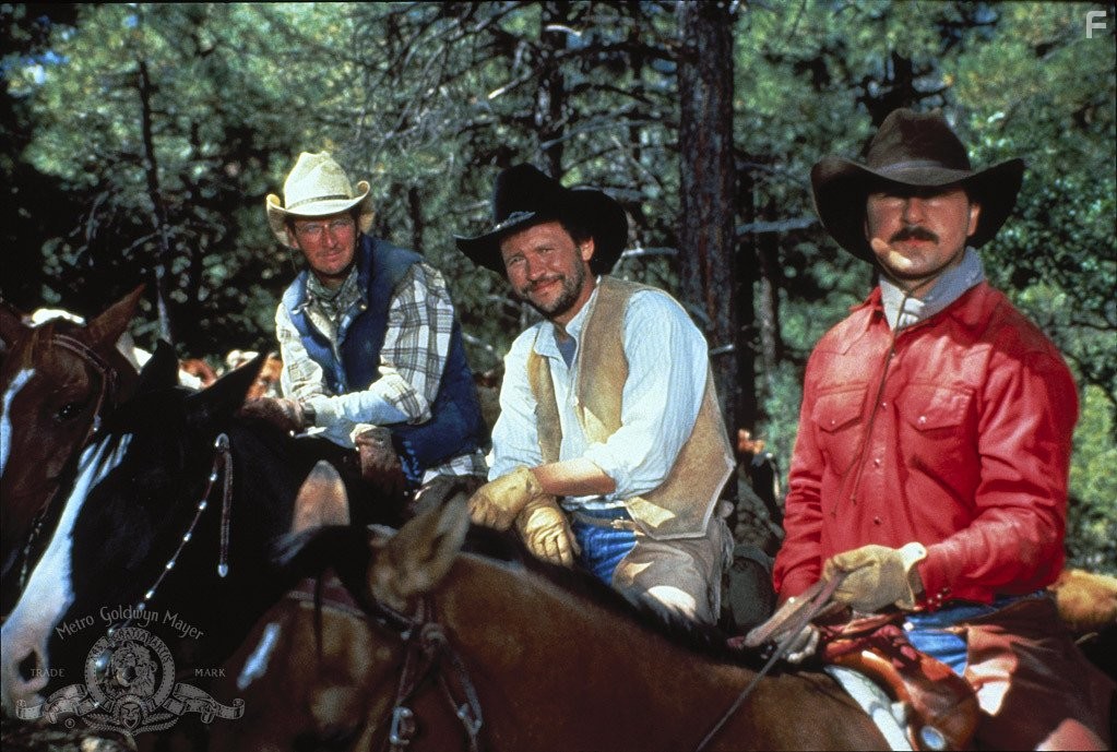 Billy Crystal, Bruno Kirby, and Daniel Stern in Городские пижоны (1991)