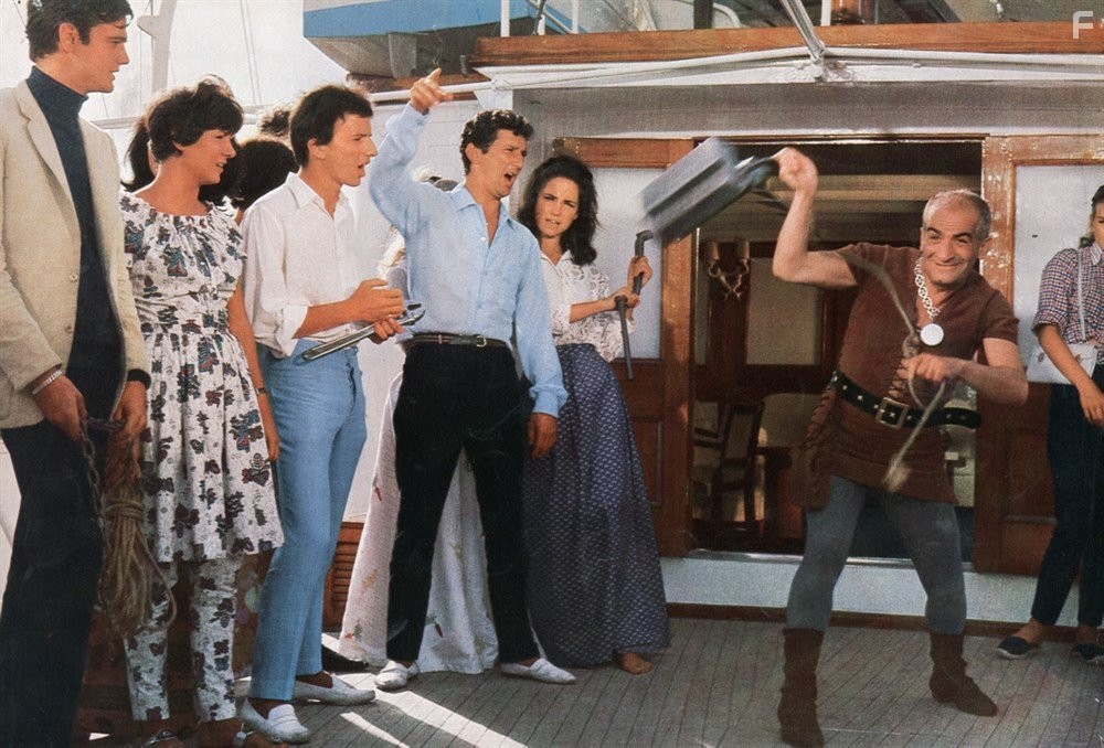 Louis de Fun?s and Daniel Cauchy in Жандарм из Сен-Тропе (1964)