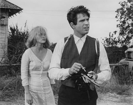 "Bonnie and Clyde" Faye Dunaway and Warren Beatty 1967 Warner Bros.
