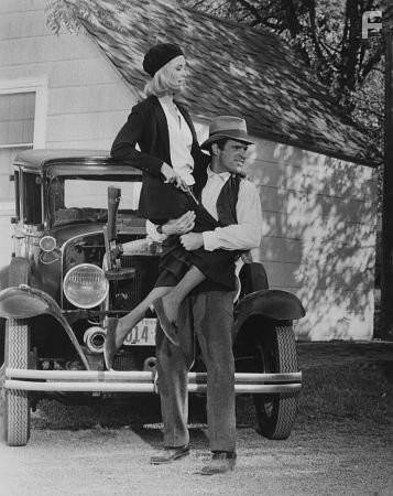 "Bonnie and Clyde" Faye Dunaway and Warren Beatty 1967 Warner Bros.