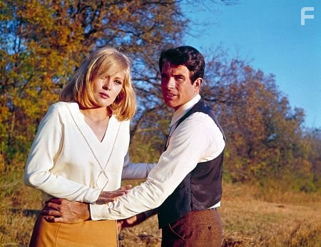 "Bonnie and Clyde" Faye Dunaway and Warren Beatty 1967 Warner Bros.