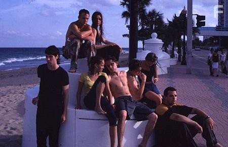 The cast at the beach