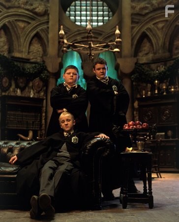 Tom Felton, Josh Herdman, and Jamie Waylett in Гарри Поттер и тайная комната (2002)
