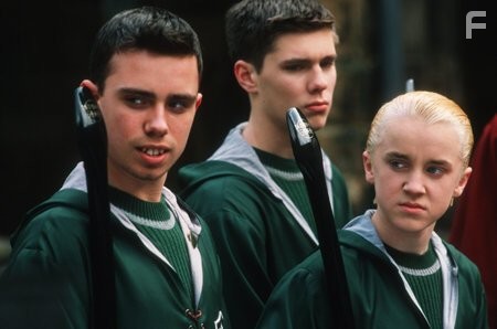 Tom Felton, Scot Fearn, and Jamie Yeates in Гарри Поттер и тайная комната (2002)