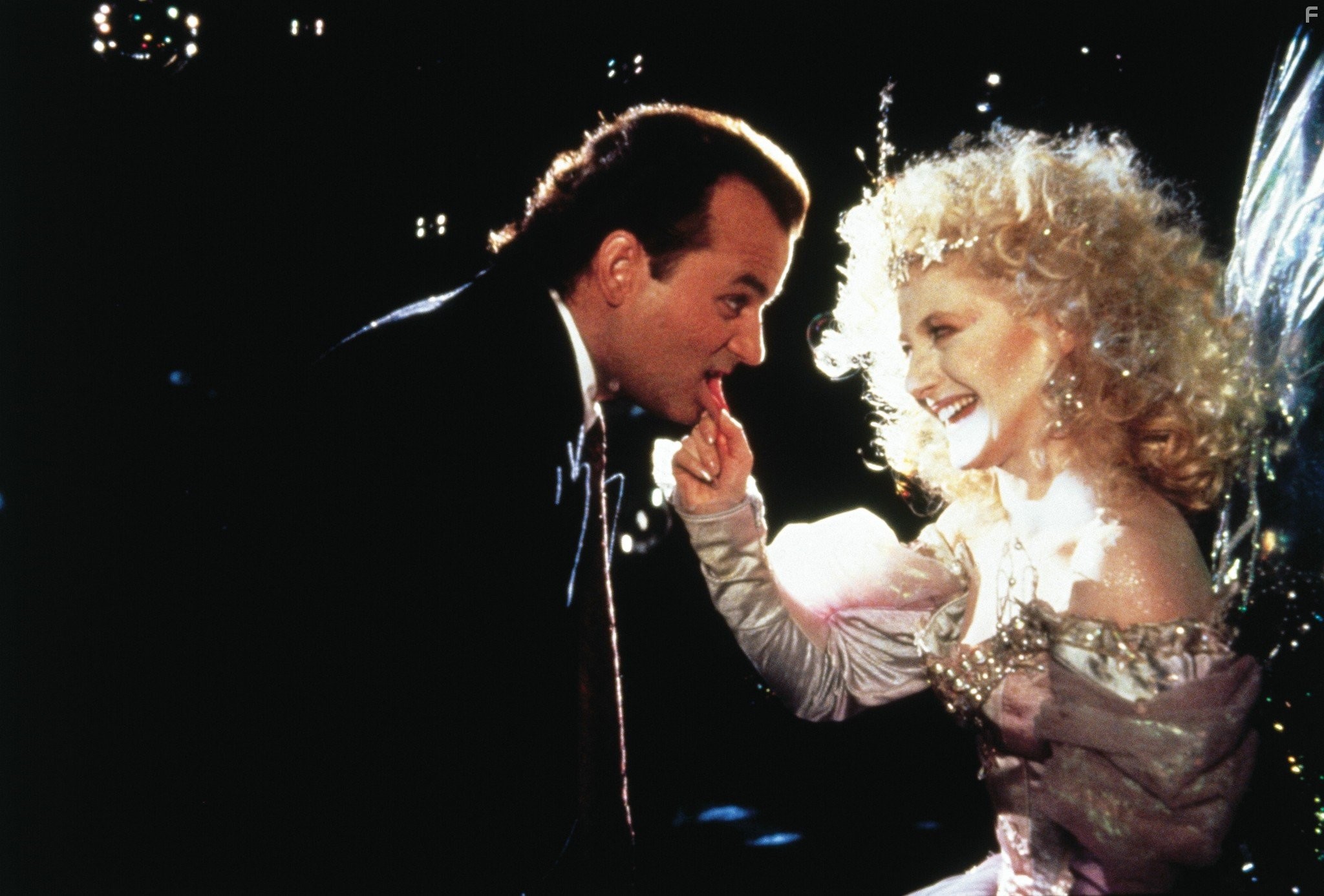 Bill Murray and Carol Kane in Новая рождественская сказка (1988)