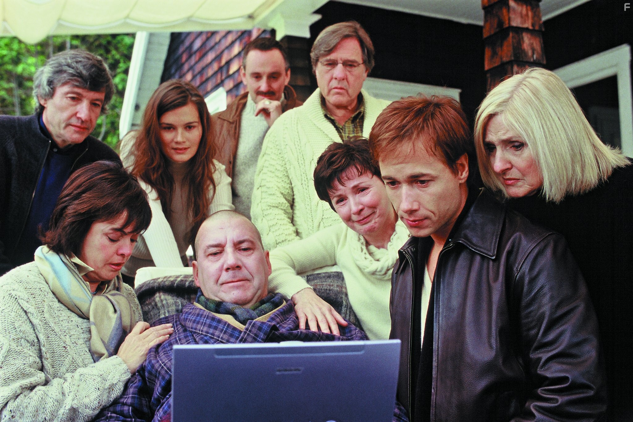 Doroth?e Berryman, Toni Cecchinato, Pierre Curzi, R?my Girard, Marina Hands, Yves Jacques, Dominique Michel, Louise Portal, and St?phane Rousseau in Нашествие варваров (2003)