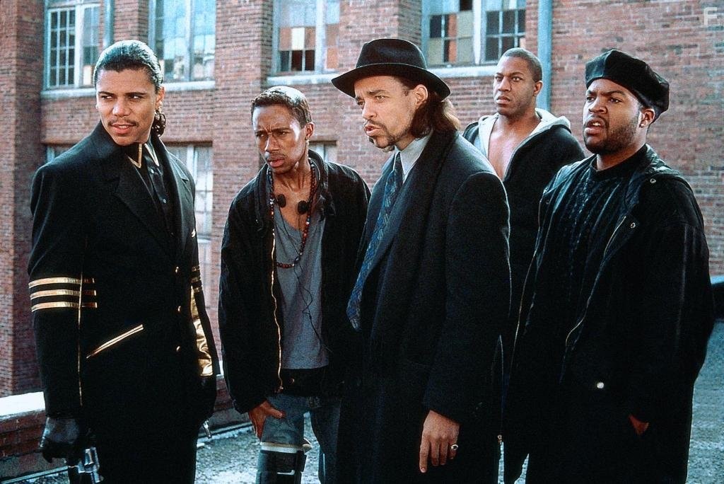Ice Cube, Ice-T, Tommy 'Tiny' Lister, Stoney Jackson, and De'voreaux White in Нарушение территории (1992)