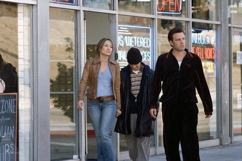 Jennifer Lopez, Ben Affleck, and Justin Bartha in Джильи (2003)