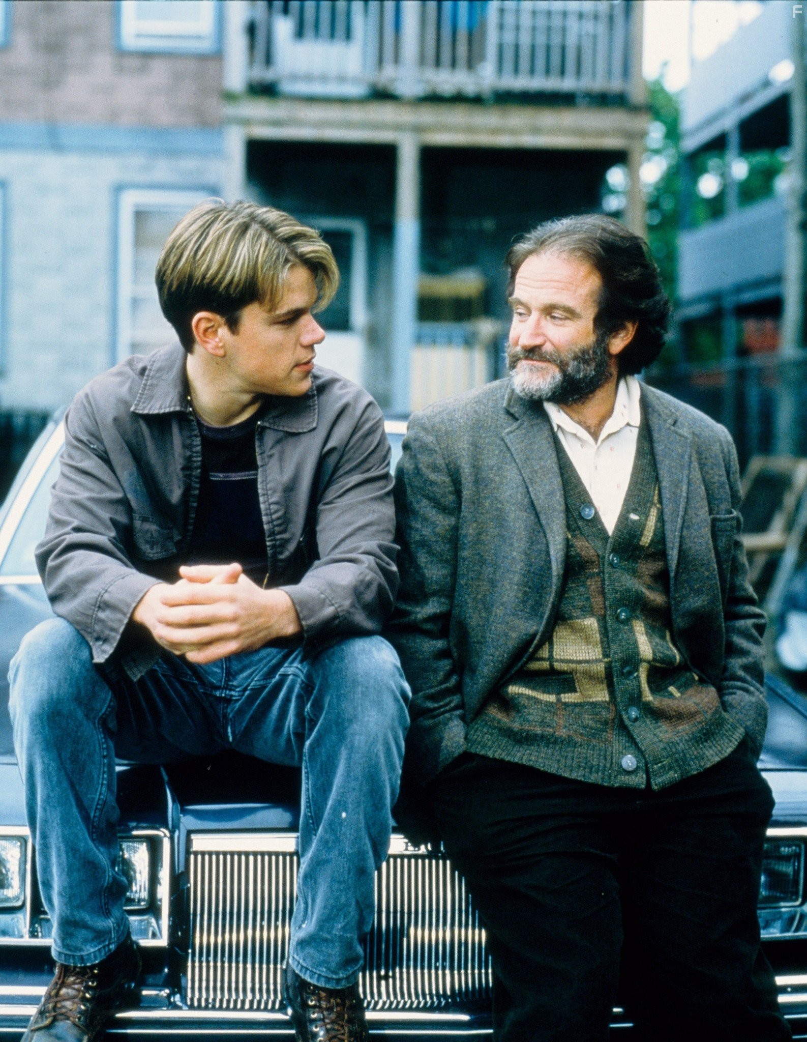 Robin Williams and Matt Damon in Умница Уилл Хантинг (1997)