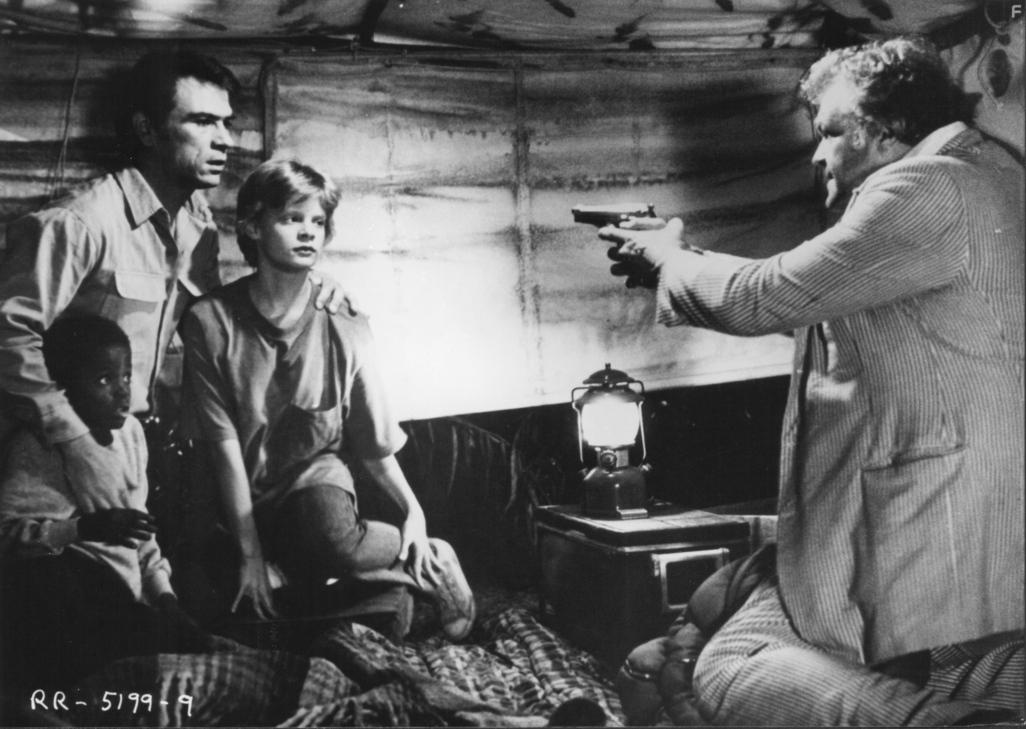Tommy Lee Jones, Martha Plimpton, and Brian Dennehy in The River Rat (1984)