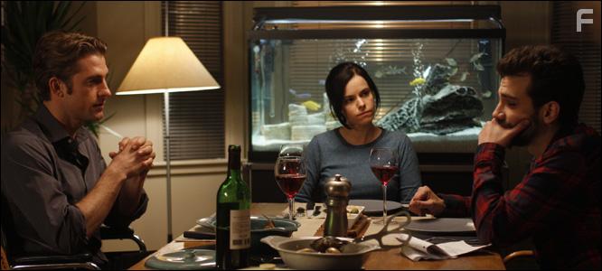 Scott Speedman, Jay Baruchel, and Emily Hampshire in Good Neighbours (2010)