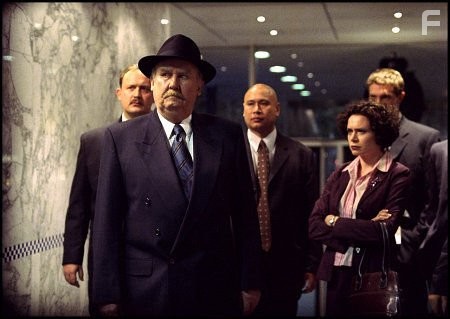 Darren Chow, Bill Hunter, Judith Lucy, and Paul Robertson in Bad Eggs (2003)