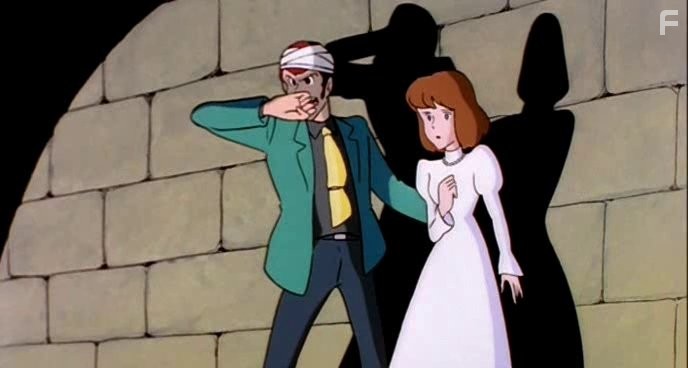 Sumi Shimamoto and Yasuo Yamada in Приключения Люпена III: Замок Калиостро (1979)