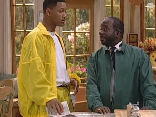 Will Smith and Joseph Marcell in Принц из Беверли-Хиллз (1990)