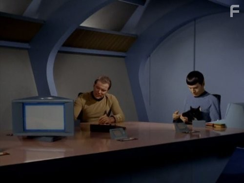 Leonard Nimoy and William Shatner in Звездный путь (1966)