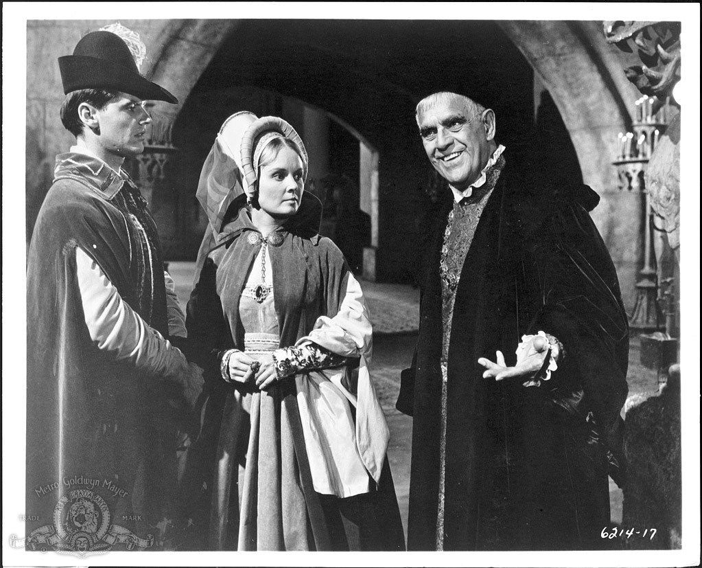 Jack Nicholson, Boris Karloff, and Olive Sturgess in Ворон (1963)
