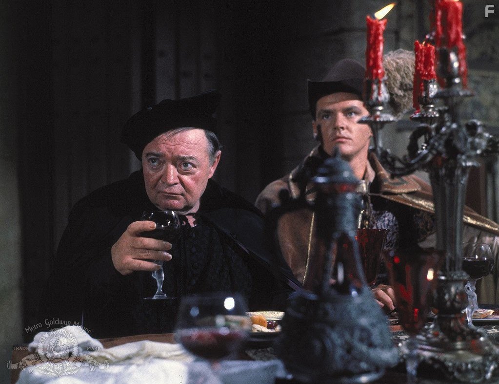 Peter Lorre and Jack Nicholson in Ворон (1963)