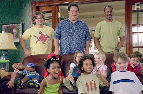 Eddie Murphy, Steve Zahn, and Jeff Garlin in Дежурный папа (2003)