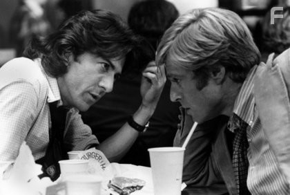 "All the President's Men" Dustin Hoffman, Robert Redford 1976 Warner Brothers