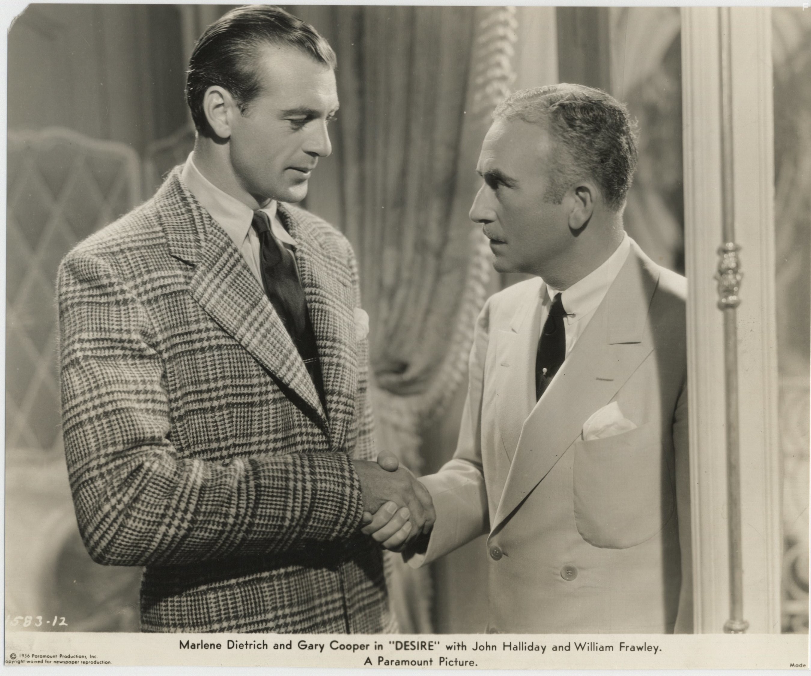Gary Cooper and John Halliday in Desire (1936)