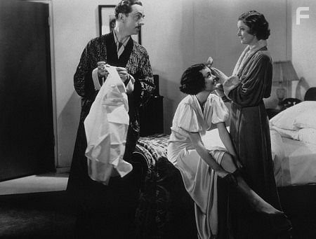 "The Thin Man" William Powell, Myrna Loy, Maureen O'Sullivan 1934 /MPTV