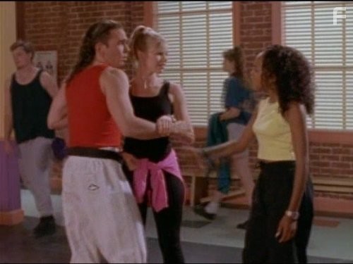 Nakia Burrise, Jason David Frank, and Catherine Sutherland in Power Rangers Turbo (1997)