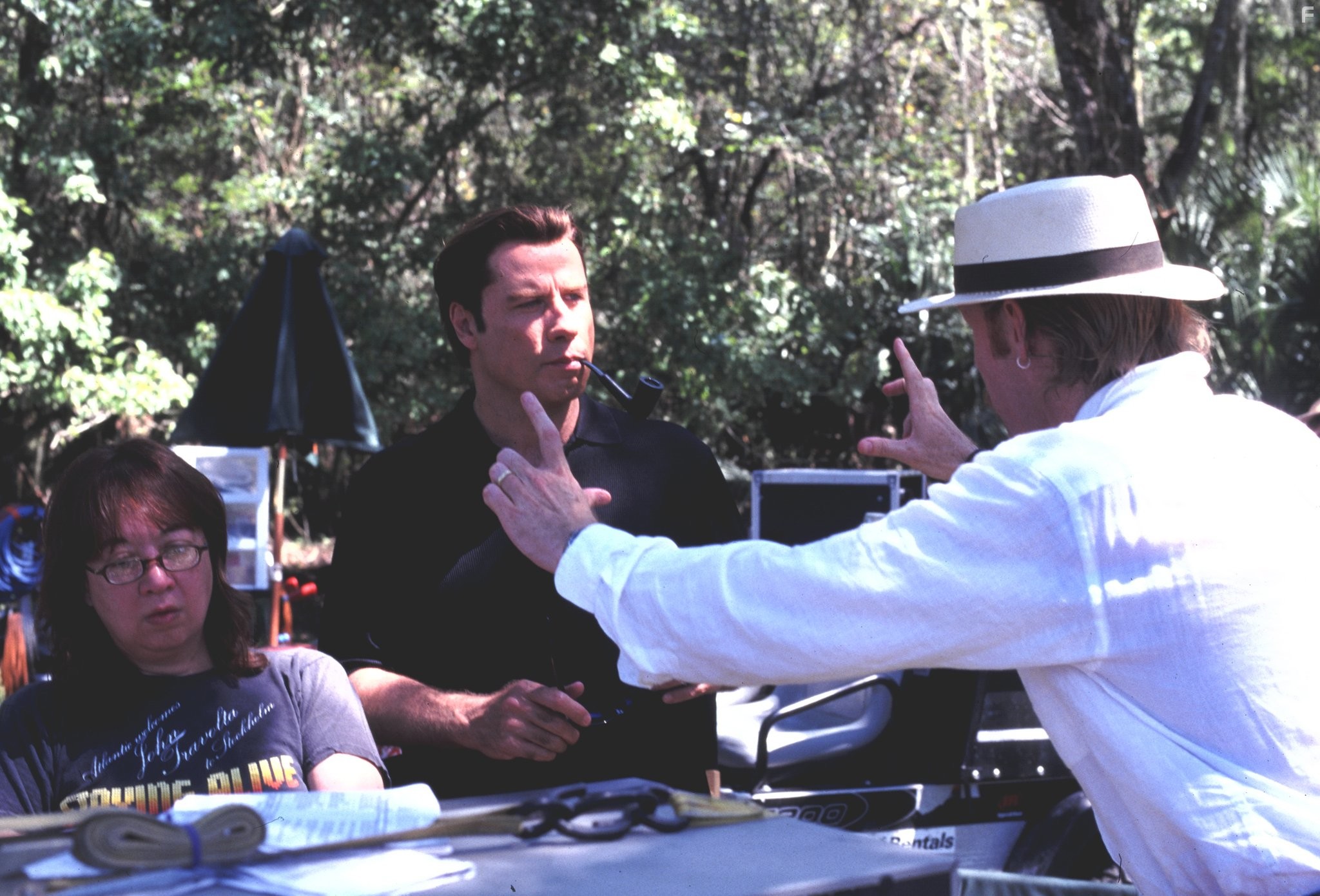 John Travolta and Jonathan Hensleigh in Каратель (2004)