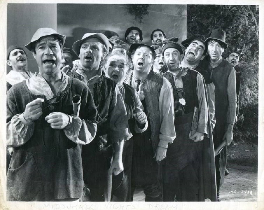 James Cagney, Hugh Herbert, Joe E. Brown, and Frank McHugh in Сон в летнюю ночь (1935)