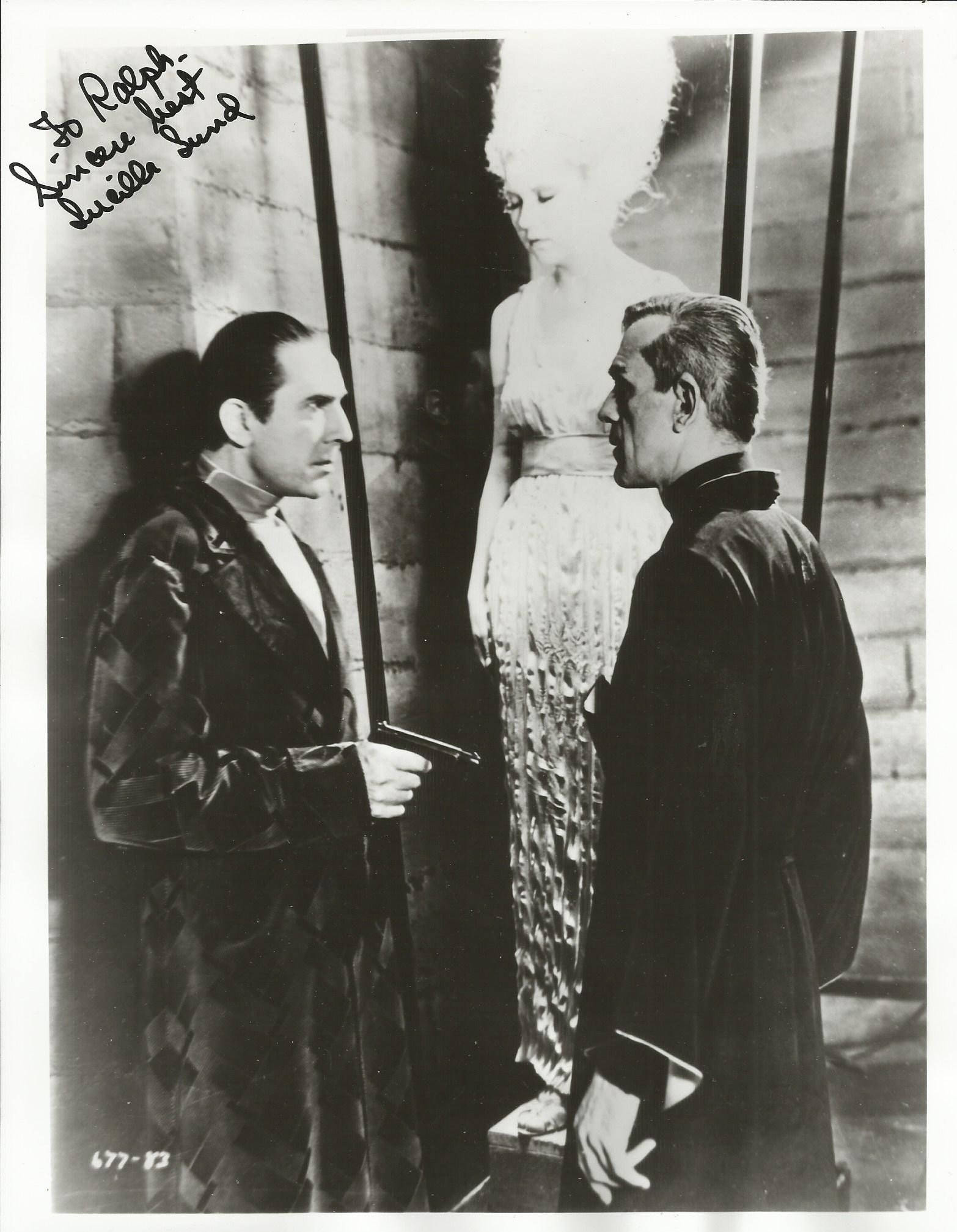 Boris Karloff, Bela Lugosi, and Lucille Lund in Чeрный кот (1934)