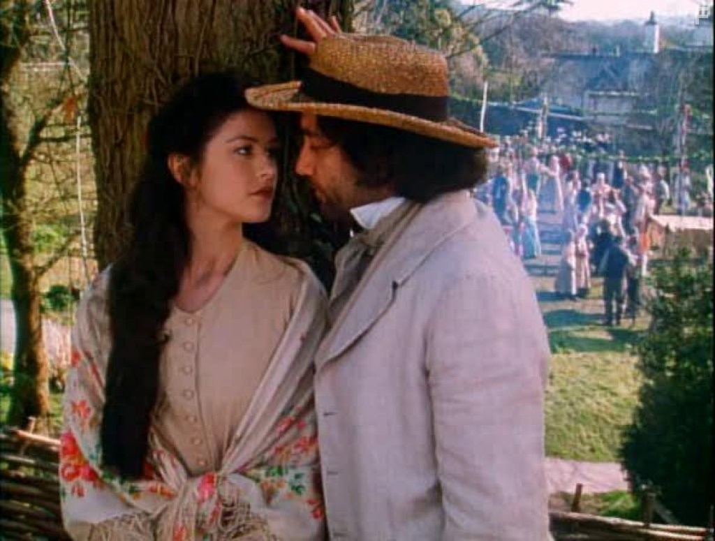 Catherine Zeta-Jones and Clive Owen in The Return of the Native (1994)
