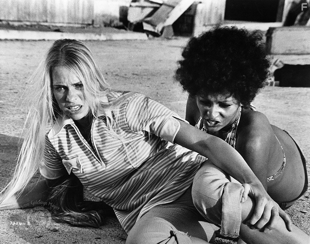 Pam Grier and Margaret Markov in Чeрная мама, белая мама (1973)