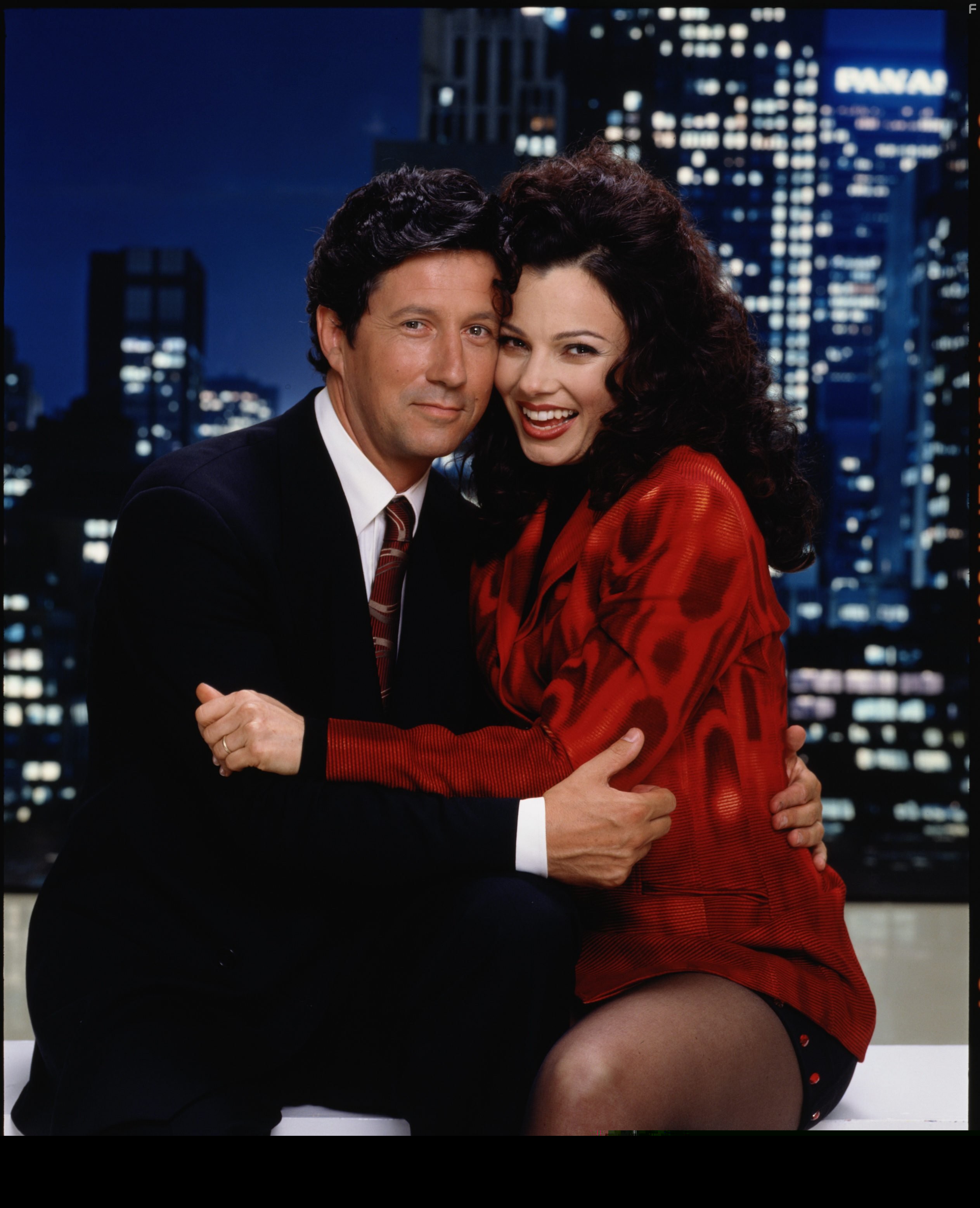 Fran Drescher and Charles Shaughnessy in Няня (1993)