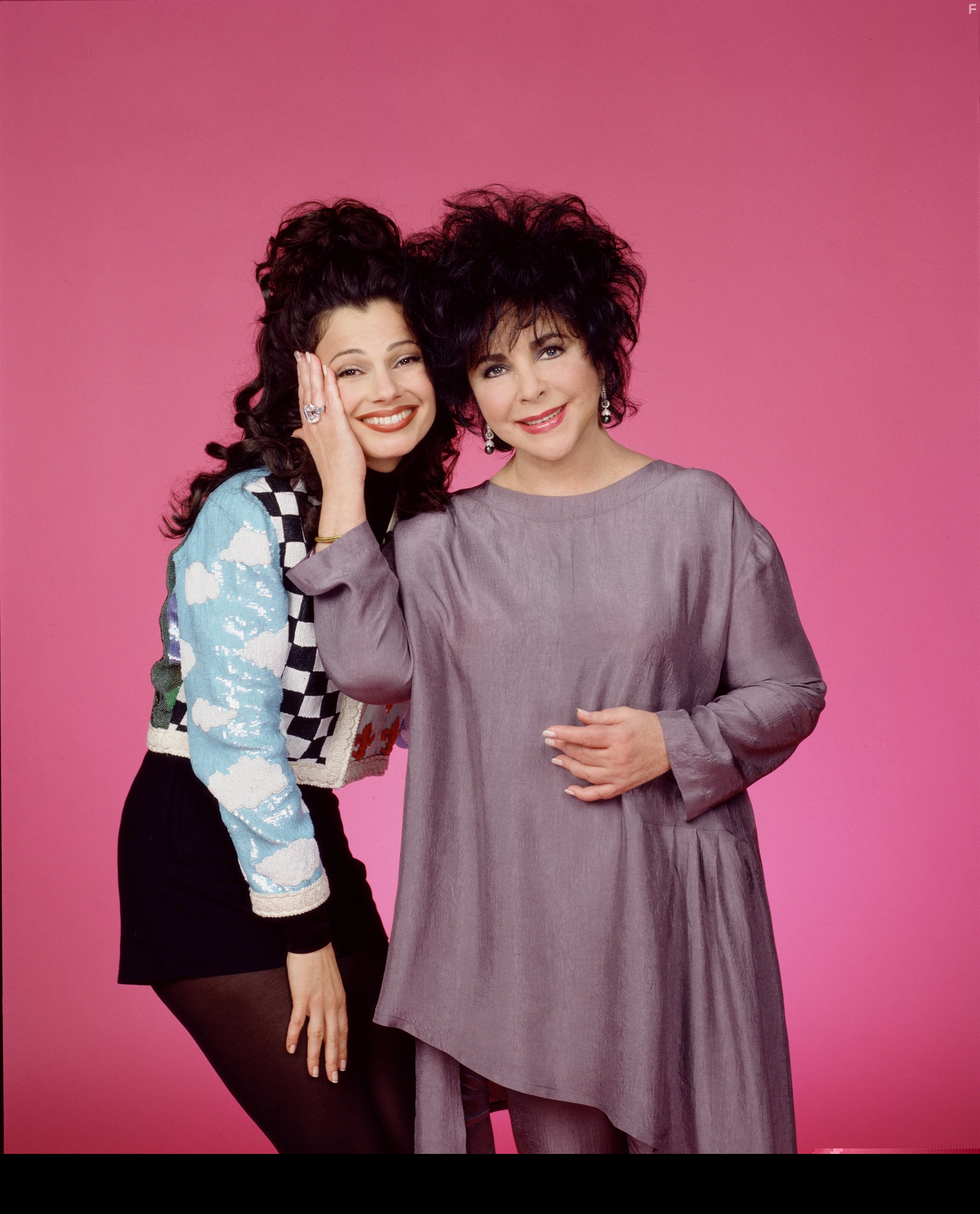 Elizabeth Taylor and Fran Drescher in Няня (1993)