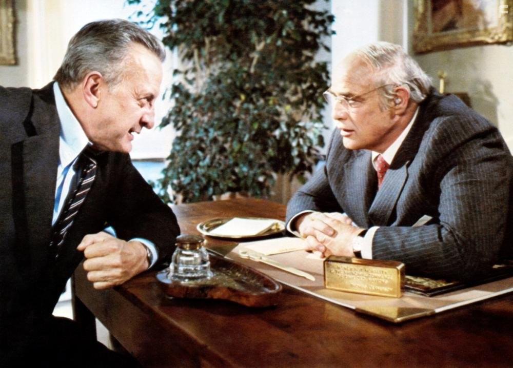 Marlon Brando and George C. Scott in Формула (1980)