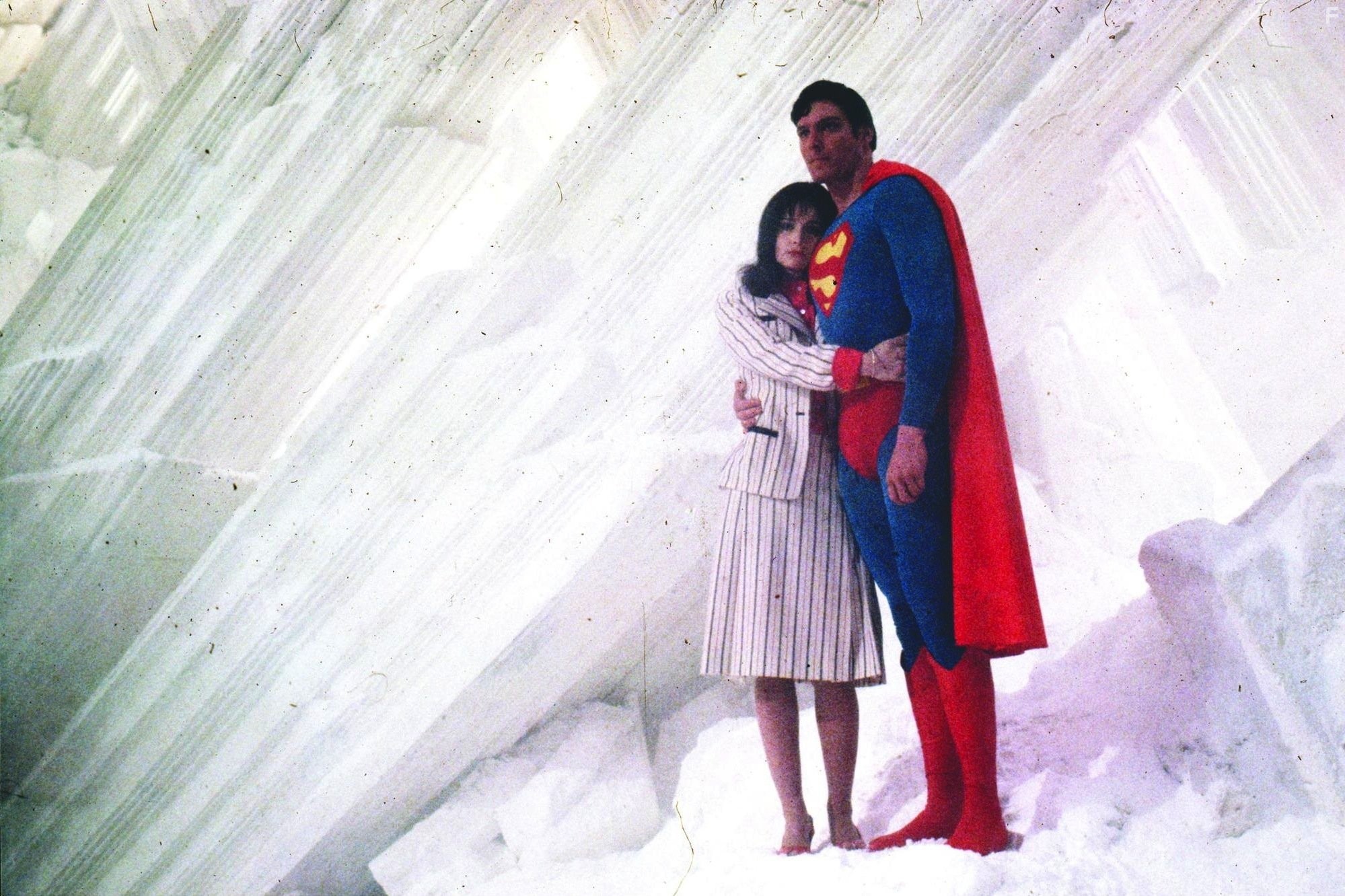 Christopher Reeve and Margot Kidder in Супермен II (1980)