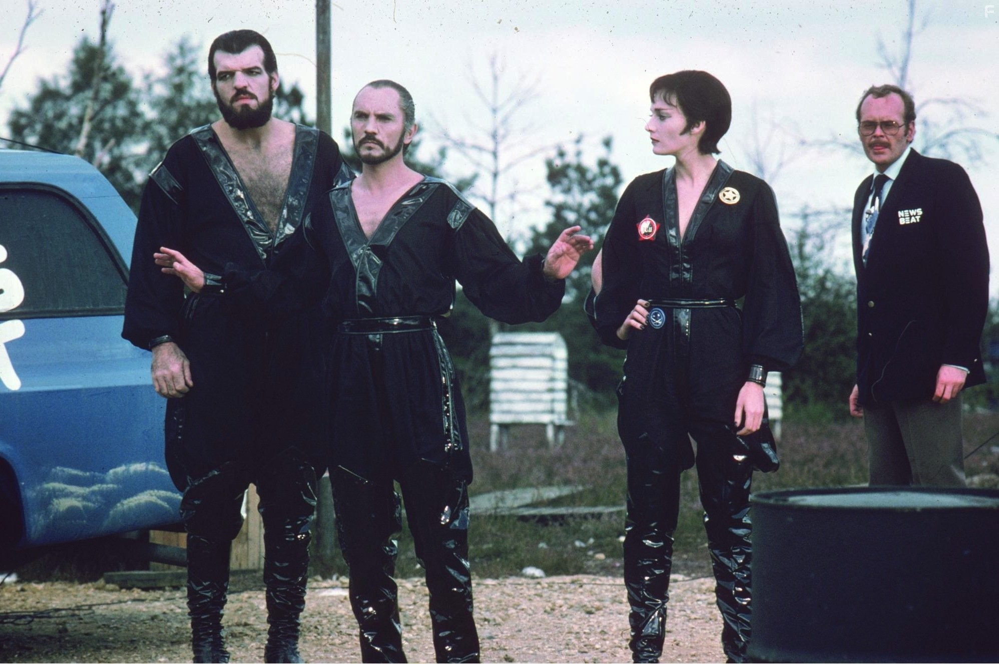 Terence Stamp, Bill Bailey, Sarah Douglas, and Jack O'Halloran in Супермен II (1980)
