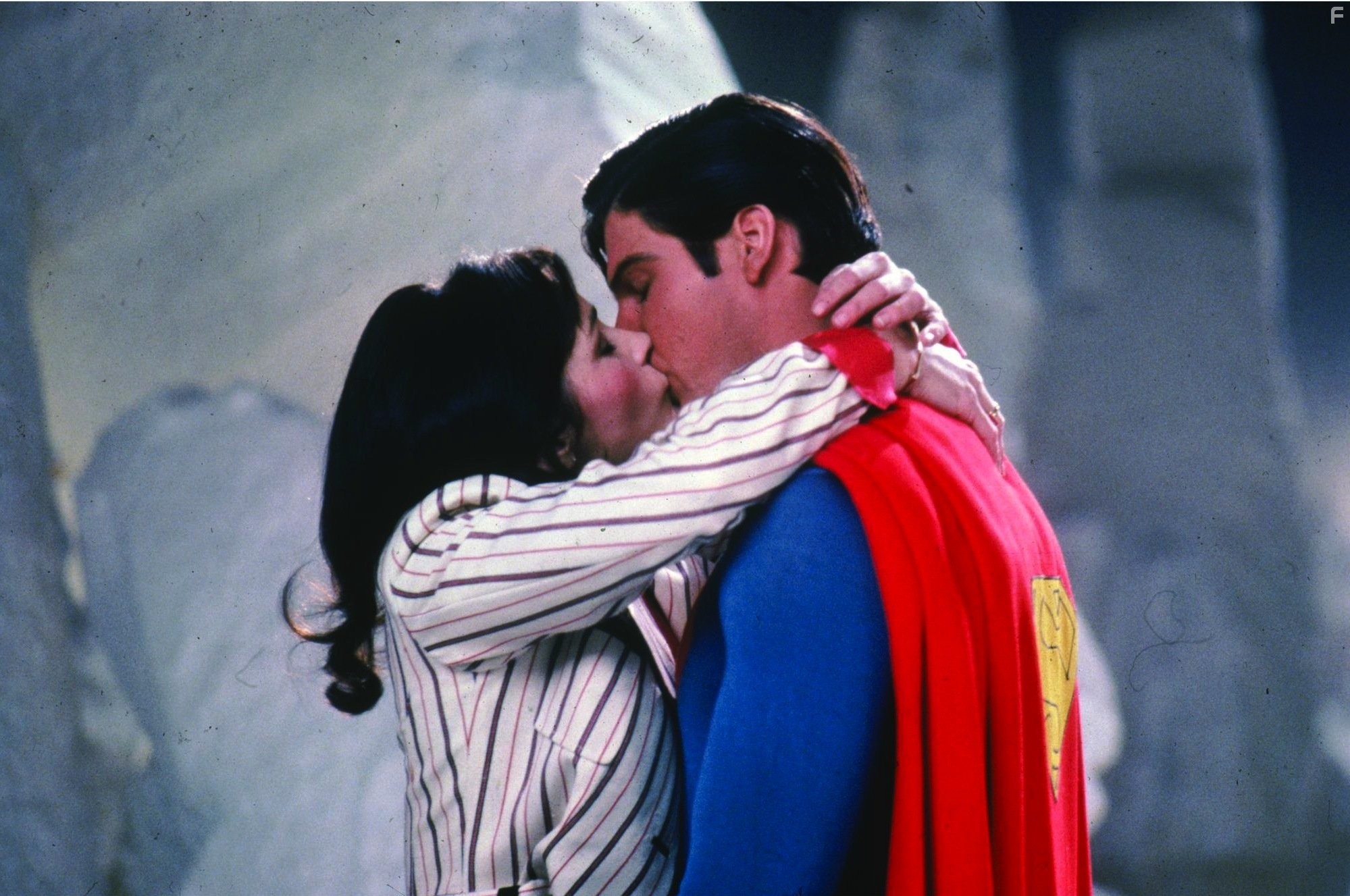 Christopher Reeve and Margot Kidder in Супермен II (1980)