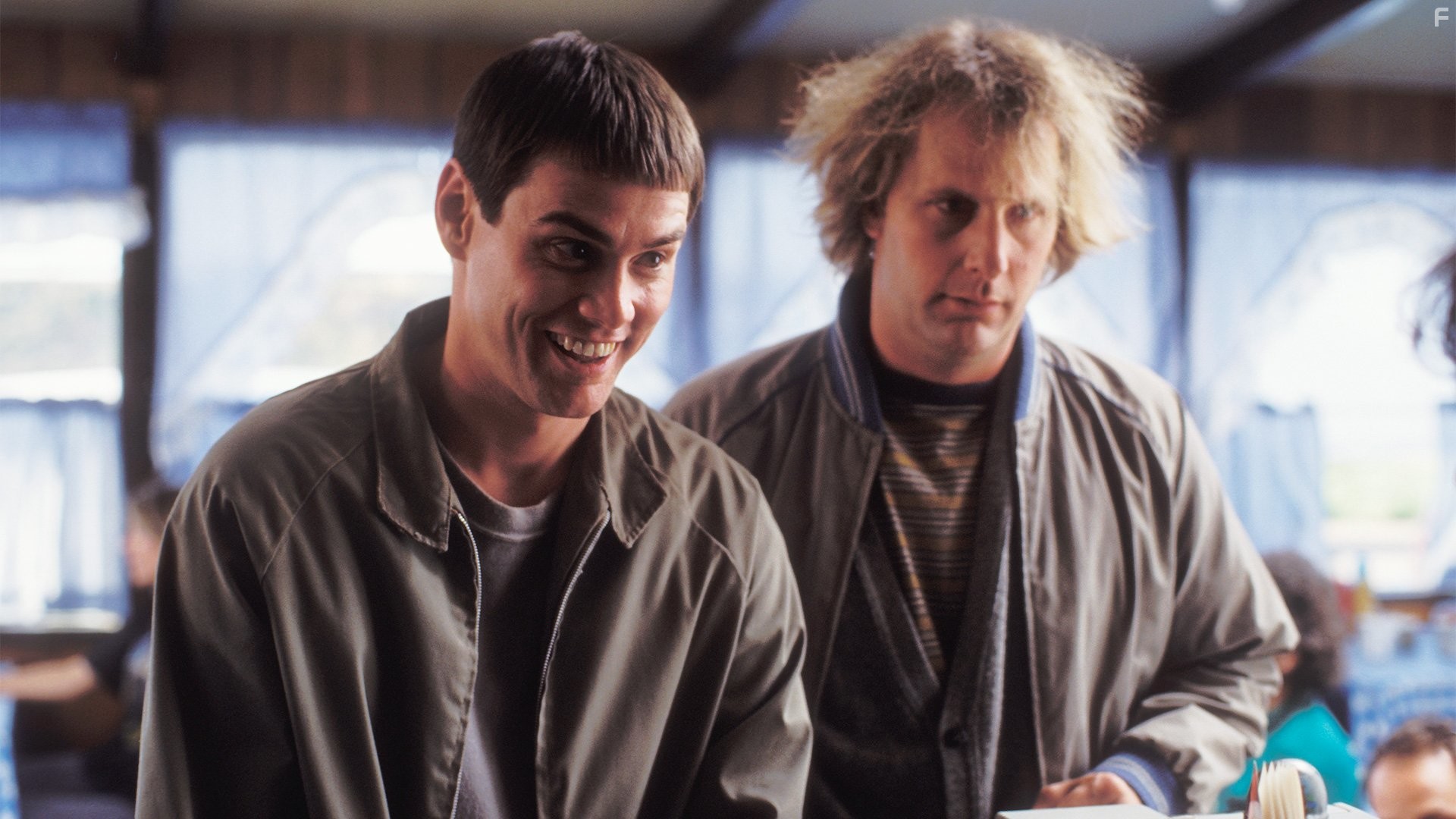 Jim Carrey and Jeff Daniels in Тупой и еще тупее (1994)