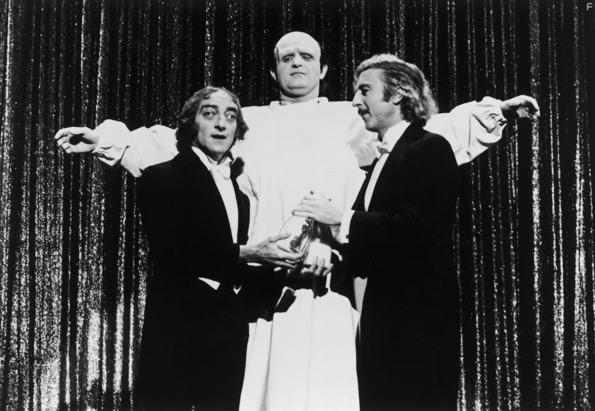 Gene Wilder, Marty Feldman, and Peter Boyle in Молодой Франкенштейн (1974)
