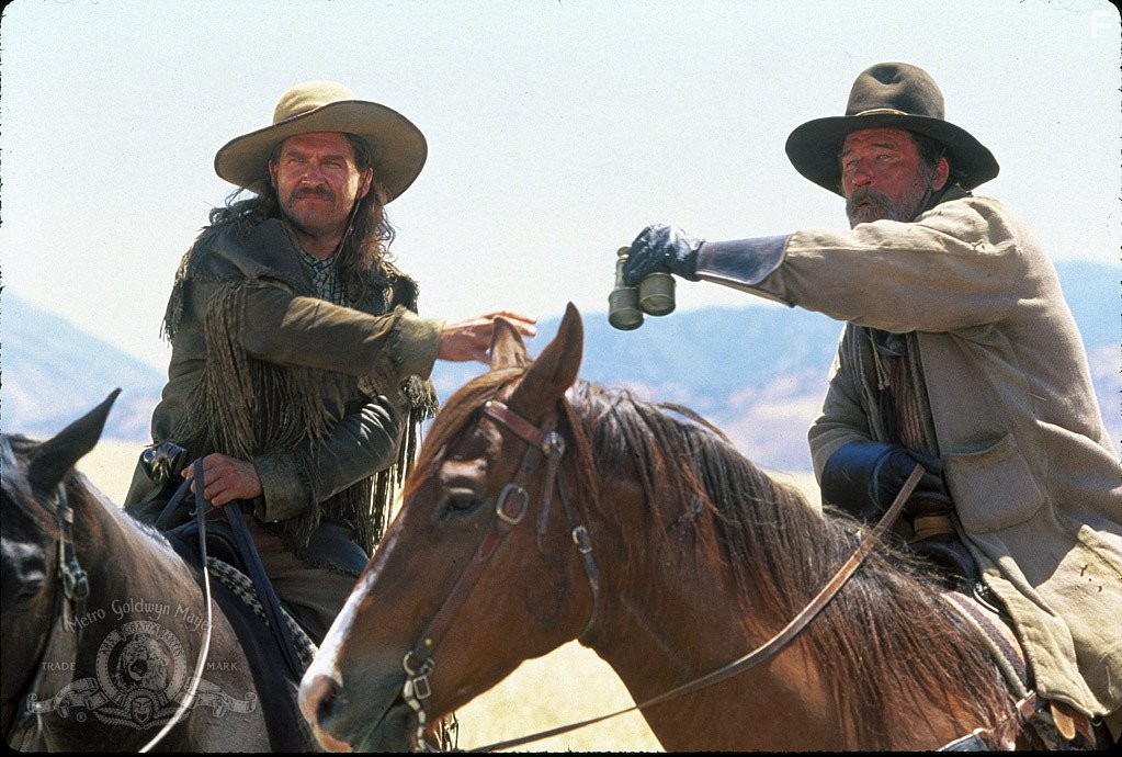 Jeff Bridges and James Gammon in Дикий Билл (1995)