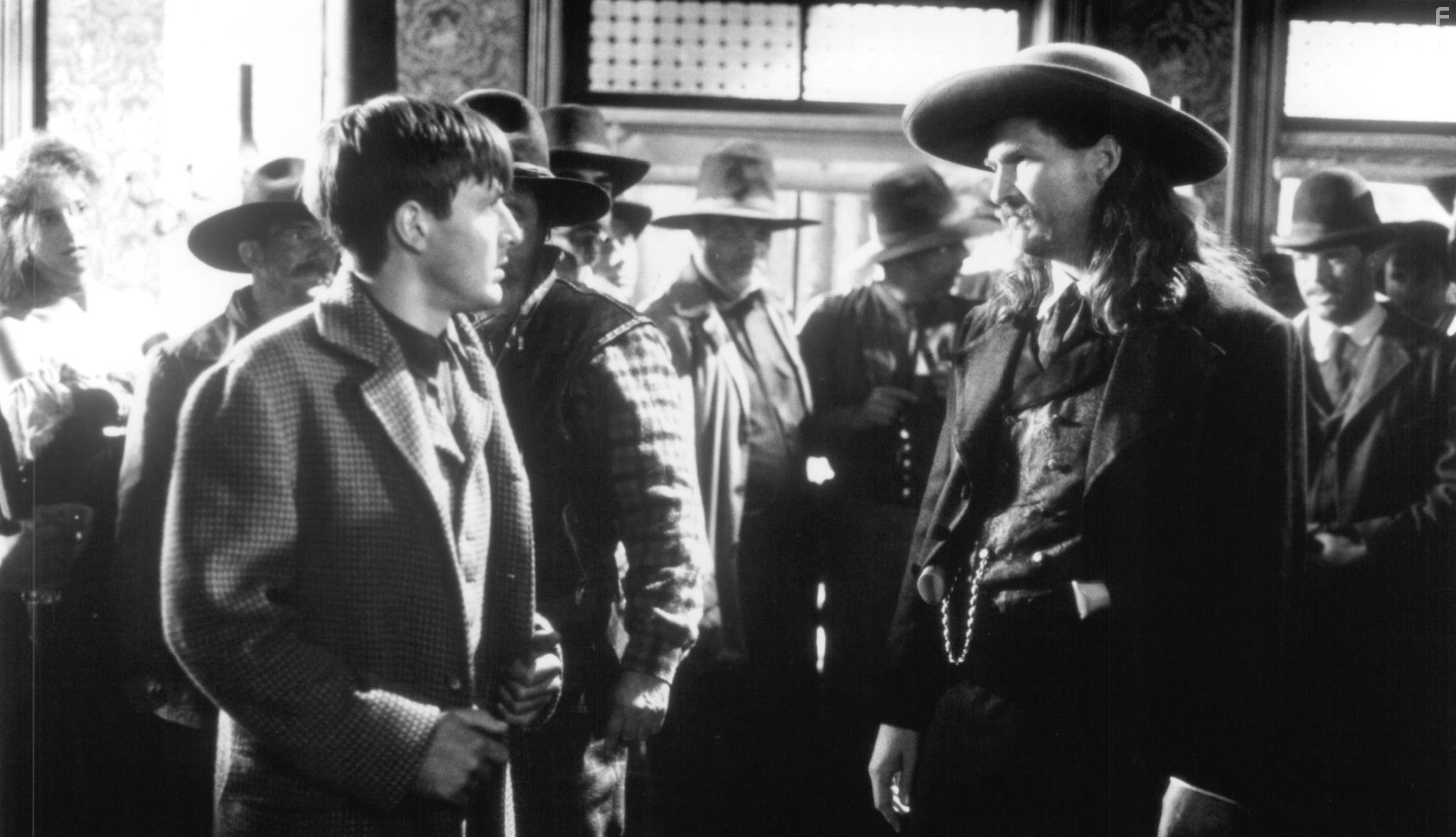 David Arquette and Jeff Bridges in Дикий Билл (1995)