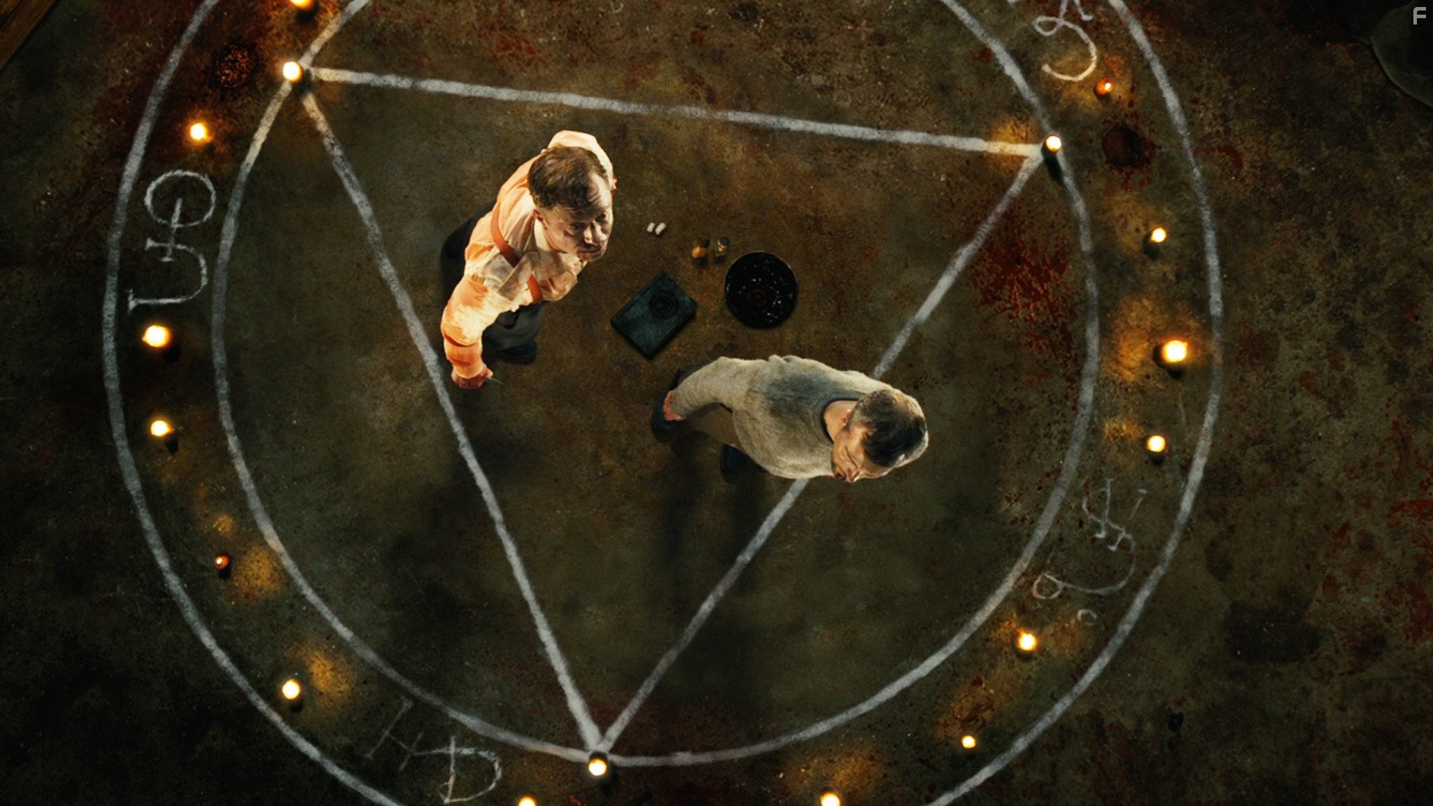 Still of Matthew Sunderland as Colonel Meyer and Craig Hall as Captain Grogan in The Devil's Rock.