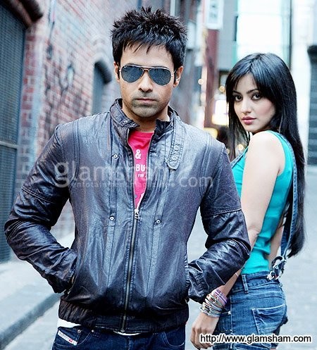 Emraan Hashmi and Neha Sharma in Crook: It's Good to Be Bad (2010)