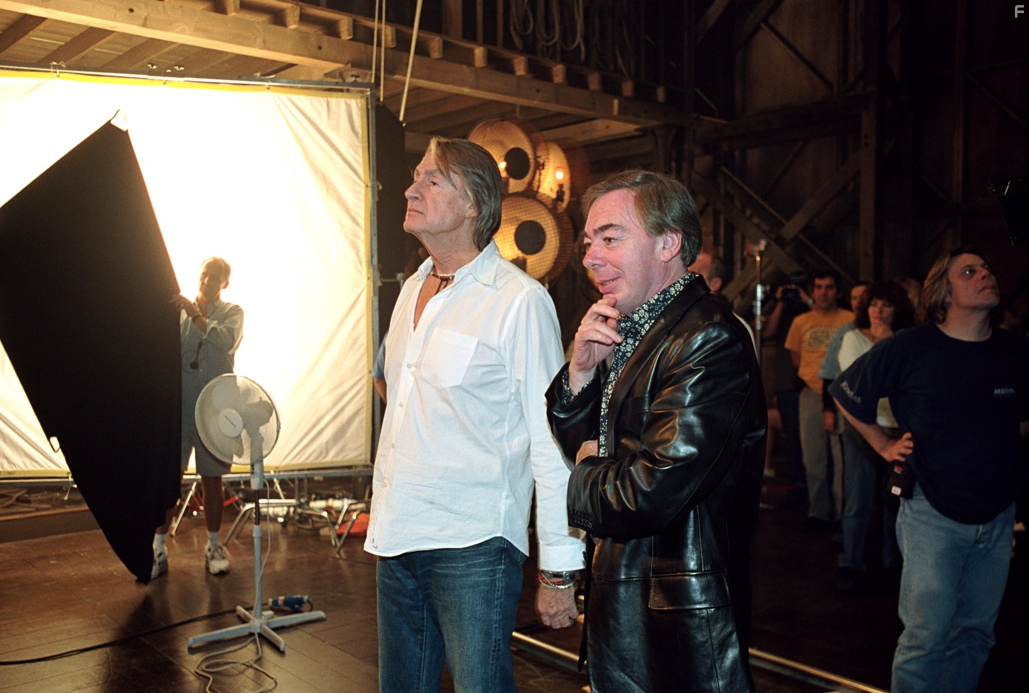 Joel Schumacher and Andrew Lloyd Webber in Призрак оперы (2004)