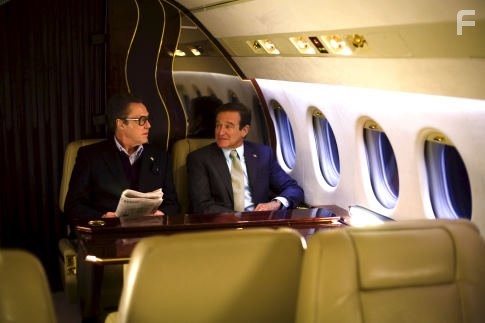 Robin Williams and Christopher Walken in Чeловек года (2006)