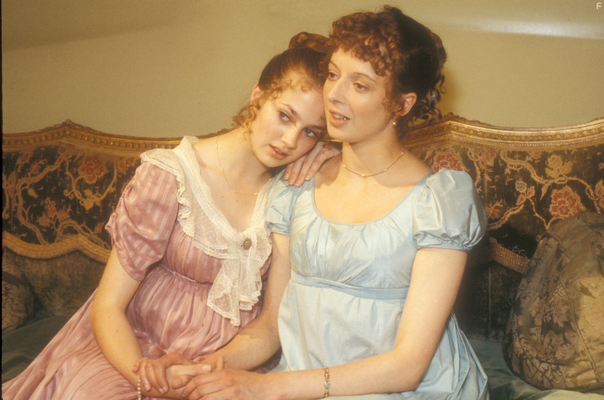 Tracey Childs and Irene Richard in Sense and Sensibility (1981)