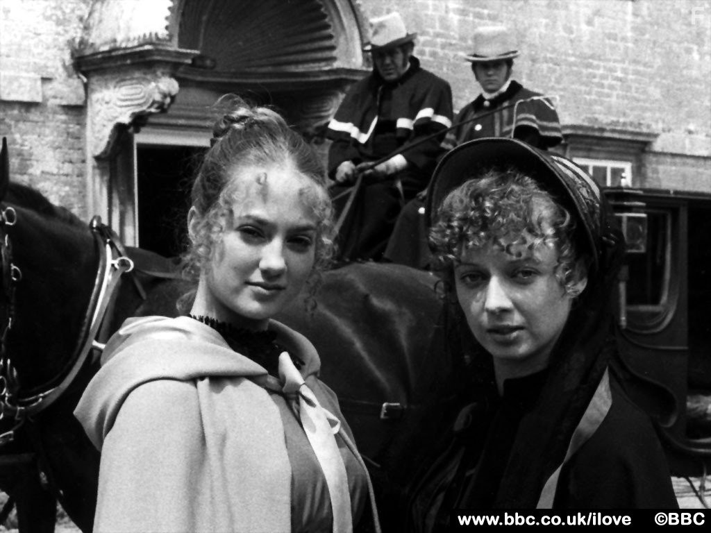 Tracey Childs and Irene Richard in Sense and Sensibility (1981)