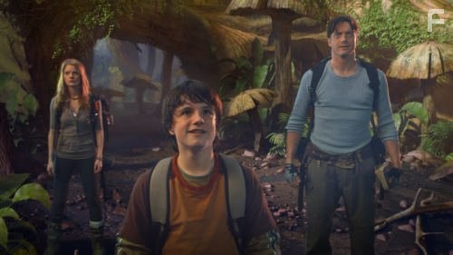 Brendan Fraser, Josh Hutcherson, and Anita Briem in Путешествие к центру Земли (2008)